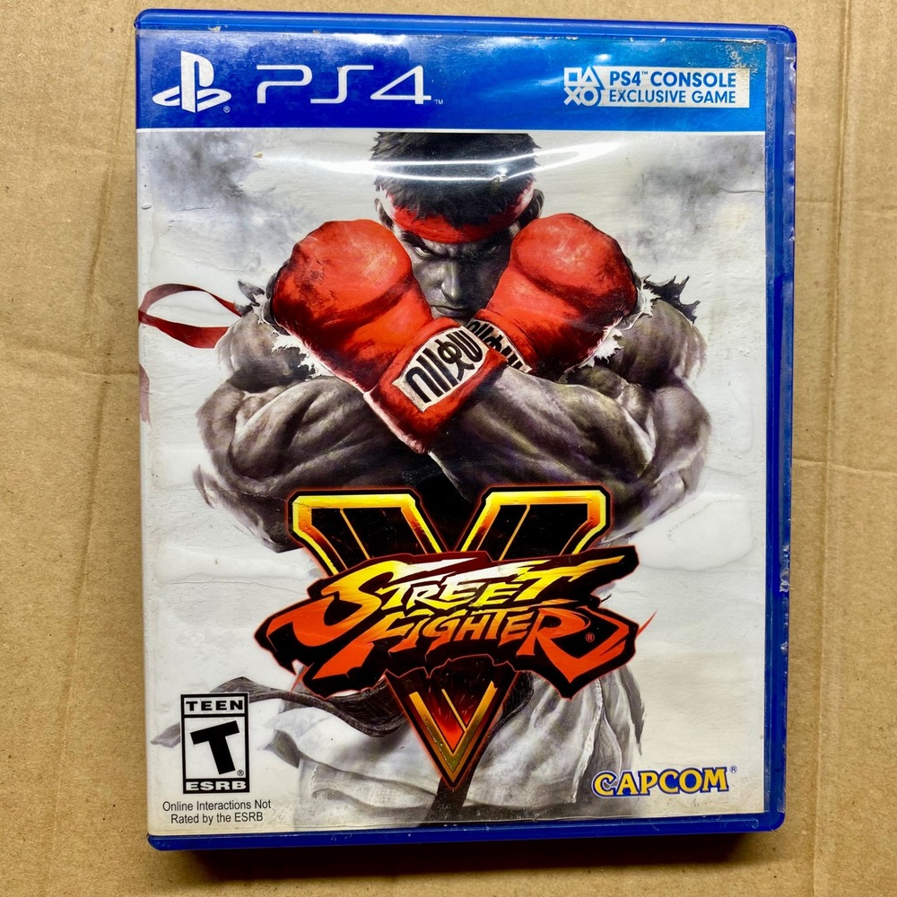 Street Fighter V PS4 PlayStation 4 Capcom Game Disc & Case